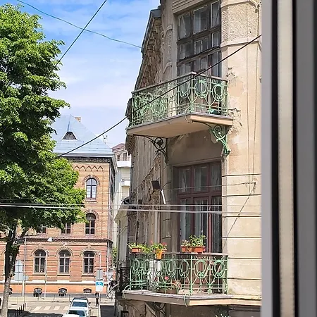 з виглядом на історичний центр львова